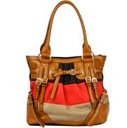 Parker Striped Satchel