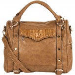 Rae Woven Flap Satchel