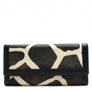 Giraffe Print Trimmed Wallet