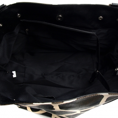 Giraffe Print Adjustable Tote