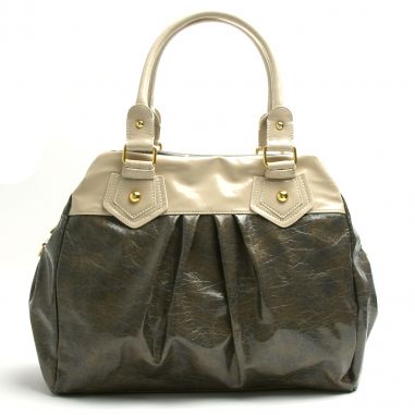 Sage Two-Toned Satchel