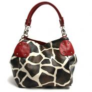Giraffe Print Adjustable Tote