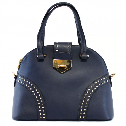Mandy Studded Structured Satchel