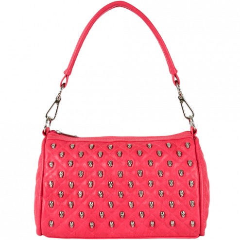 Skulls Quilted Shoulder Bag
