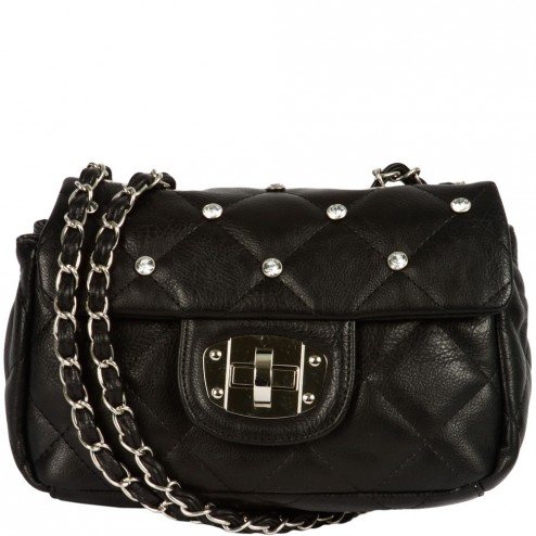 Sally Rhinestone Quilted Bag