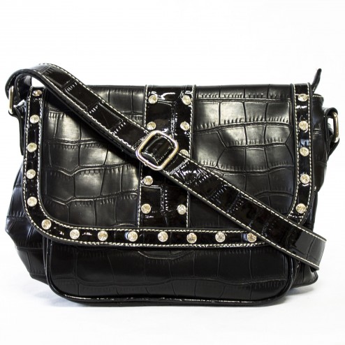 Vienna Exotic Croc Satchel