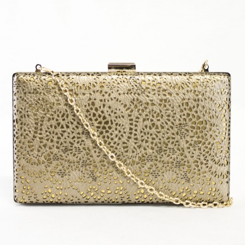 Roslyn Perforated Clutch