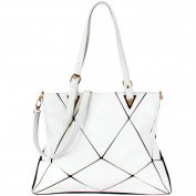 Stacey Geometric Shoulder Tote