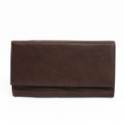 Taryn Leather Wallet in Burgundy
