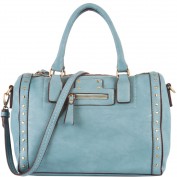 Greyson Studded Barrel Satchel
