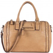 Greyson Studded Barrel Satchel