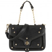 Miley Messenger Satchel in Black