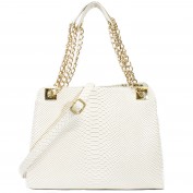 Rachelle Exotic Snakeskin Chain Bag