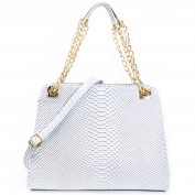 Rachelle Exotic Snakeskin Chain Bag