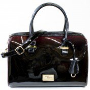 Mila Ombre Barrel Satchel in Burgundy