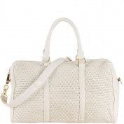 Stella Woven Barrel Satchel