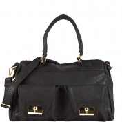 Keegan Pocket Satchel in Black