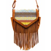Jewel Tribal Fringe Crossbody
