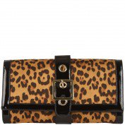 Lillian Leopard Clutch