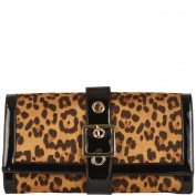 Lillian Leopard Clutch