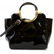 Emery Structured Satchel in Black
