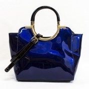 Emery Structured Satchel in Blue