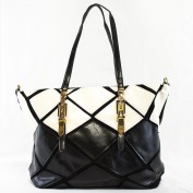 Madison Geometric Tote Bag in White