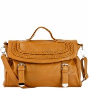 Kristin Braided Buckle Satchel