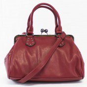 Margo Kisslock Satchel in Red
