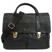 Jayden Messenger Satchel in Black