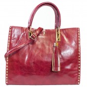 Mir 2-in-1 Tote Handbag in Red