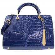Petra Exotic Snakeskin Structured Satchel