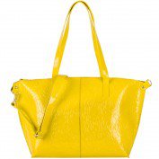 Floral Patent Tote