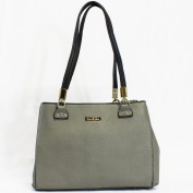 Rooney Structured Shoulder Bag in Grey