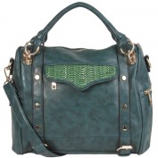Rae Woven Flap Satchel