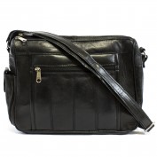 Geneva Leather Crossbody in Black