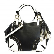 Juniper Studded Satchel in Black