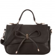 Adelaide Bow Satchel in Black