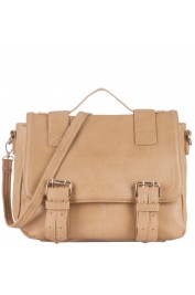 Hadley Messenger Satchel in Beige