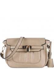 Sophia Messenger Bag in Beige