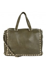 Beth Studded Barrel Satchel