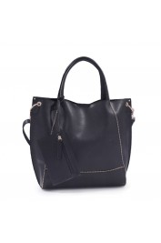 Billie Zipper Detail Satchel-Black
