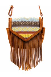 Jewel Tribal Fringe Crossbody
