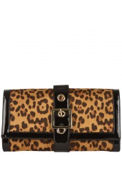Lillian Leopard Clutch