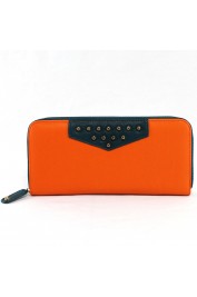 Mel Studded Wallet in Orange