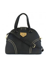 Mandy Studded Structured Satchel in Grey
