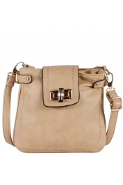 Lisa Messenger Bag in Beige