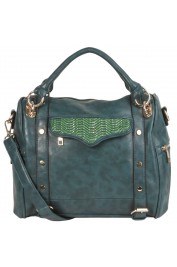 Rae Woven Flap Satchel