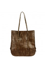Jessie Studded Exotic Croc Tote