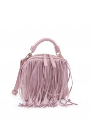Daisy Fringed Mini-Satchel-Blush Pink